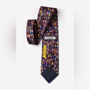 ALYNN Marathon Runners Tie Novelty 100% Silk Colorful Fun Race Gift Statement